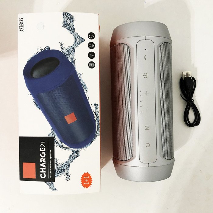 Акустична система JBL CHARGE2 + J2 (аналог) Колір: срібний