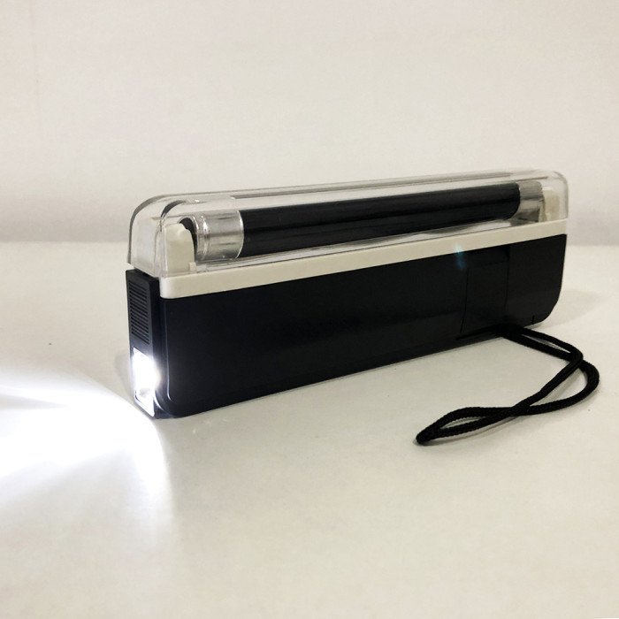 Детектор валют портативний на батарейках 01DL, пристрій для перевірки купюр, портативні детектори валют