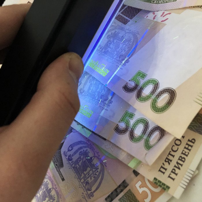 Детектор валют портативний на батарейках 01DL, пристрій для перевірки купюр, портативні детектори валют