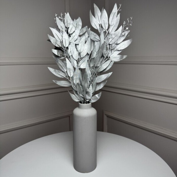 Рускус букет штучний, В-55 см 5шт/уп. Колір: срібний