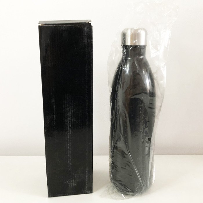 Термос UNIQUE UN-1024 1 л, Термос похідний, Термос для риболовлі, Термос для кави. Колір: чорний