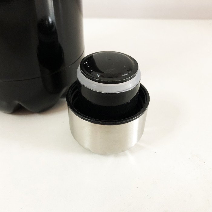 Термос UNIQUE UN-1024 1 л, Термос похідний, Термос для риболовлі, Термос для кави. Колір: чорний