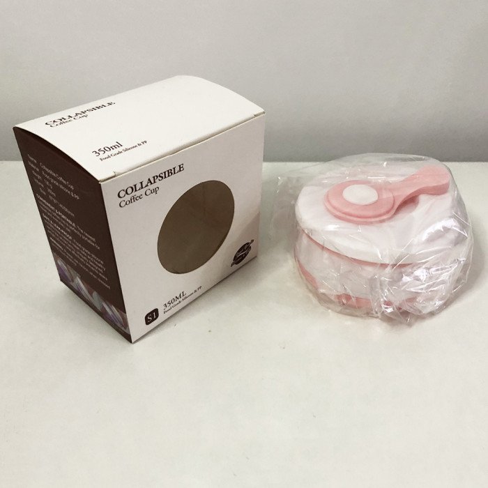 Кружка туристична (складна/силіконова), кружка похідна силіконова складана. Колір: рожевий