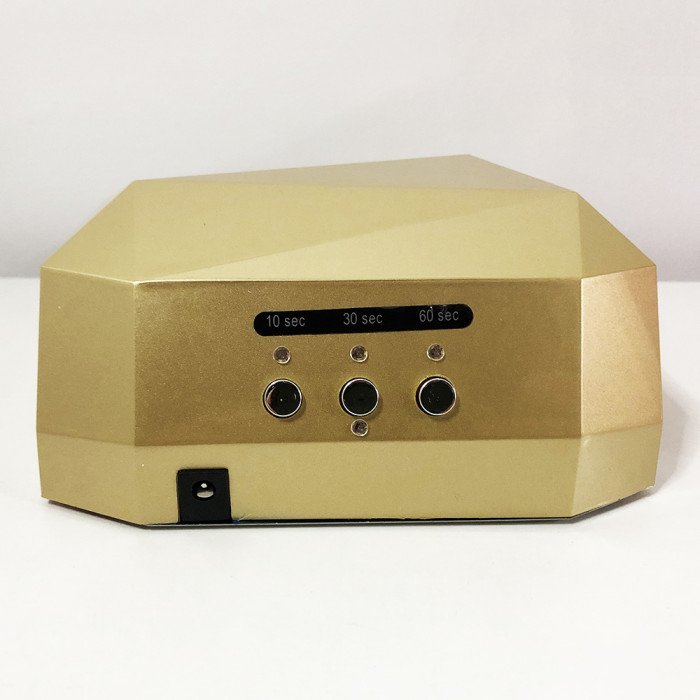 Сушарка для нігтів UV LAMP CCF+LED, Лампа манікюрна для домашнього використання. Колір: золотий
