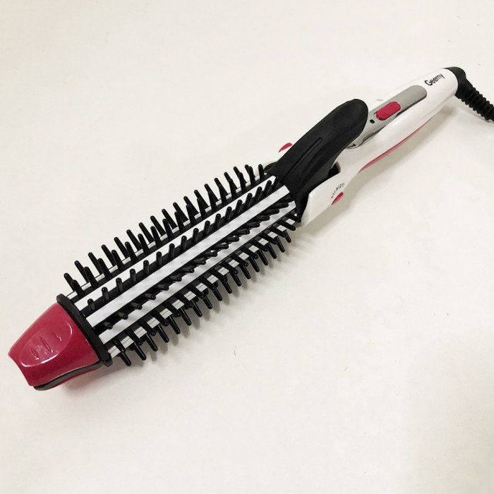 Щипці гребінець для волосся GEMEI GM-2929. Колір білий