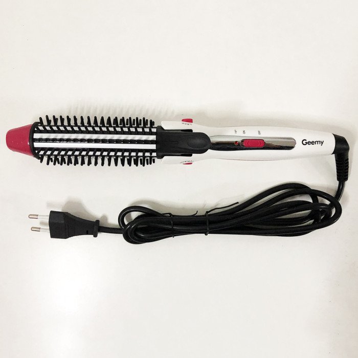 Щипці гребінець для волосся GEMEI GM-2929. Колір білий