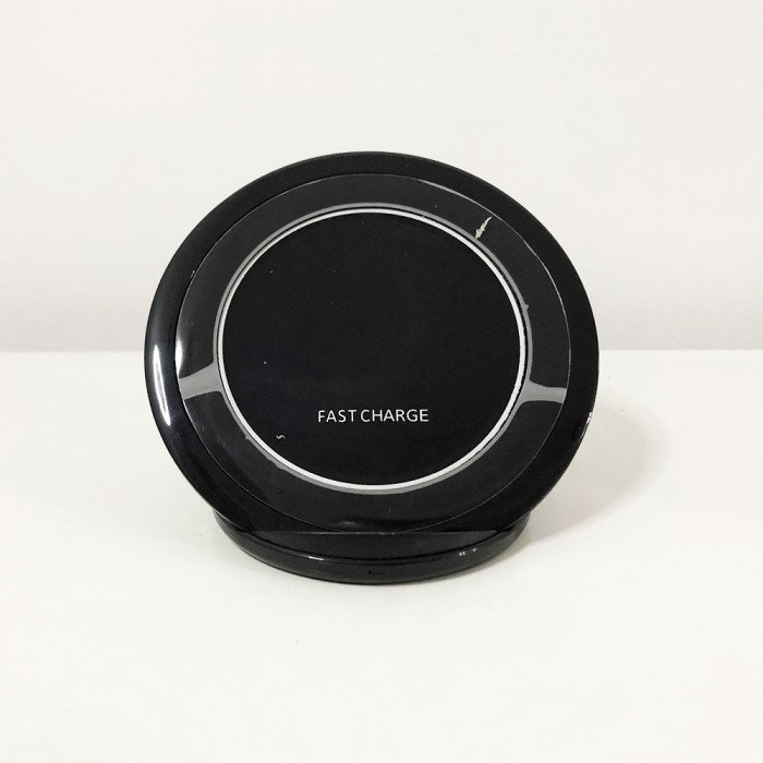 Швидке бездротове заряджання для телефону FAST CHARGE WIRELESS S7 бездротове зарядне. Колір: чорний
