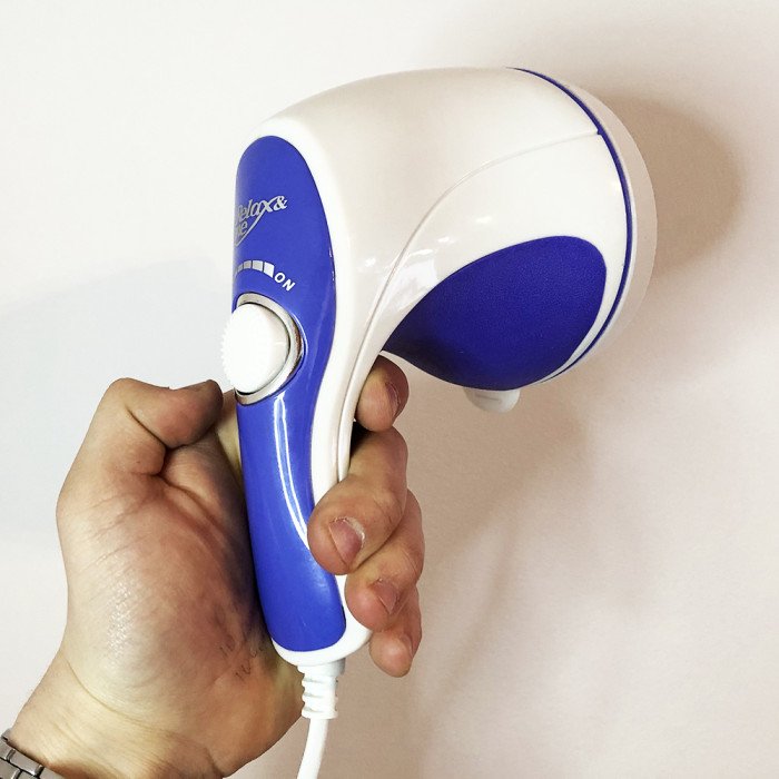 Комплект: масажер для тіла Relax and Spin Tone + масажер міостімулятор пояс для схуднення AbGymnic