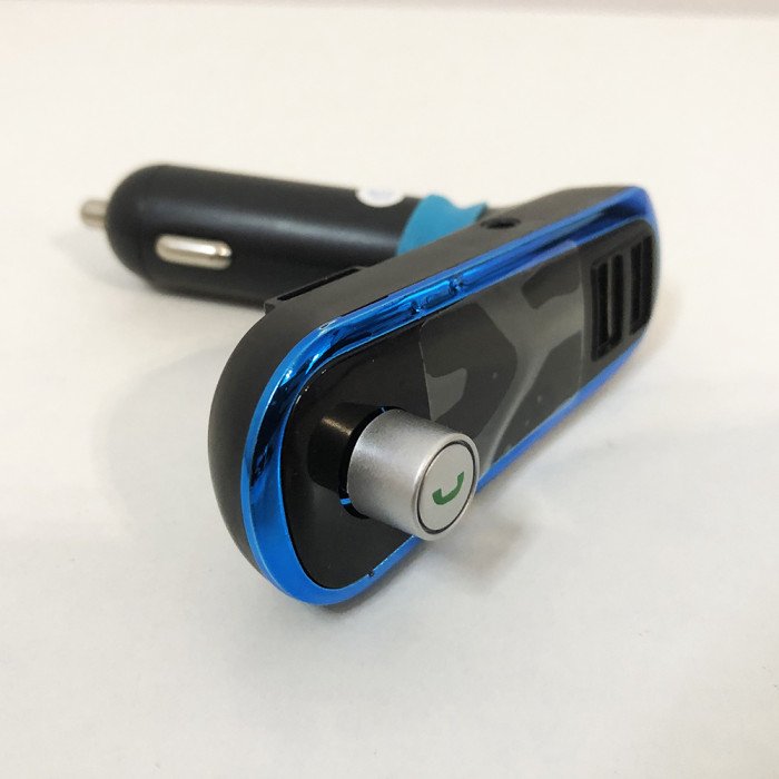 FM Трансмітер в машину SmartUS G11 BT ФМ модулятор автомобільний. Колір синій