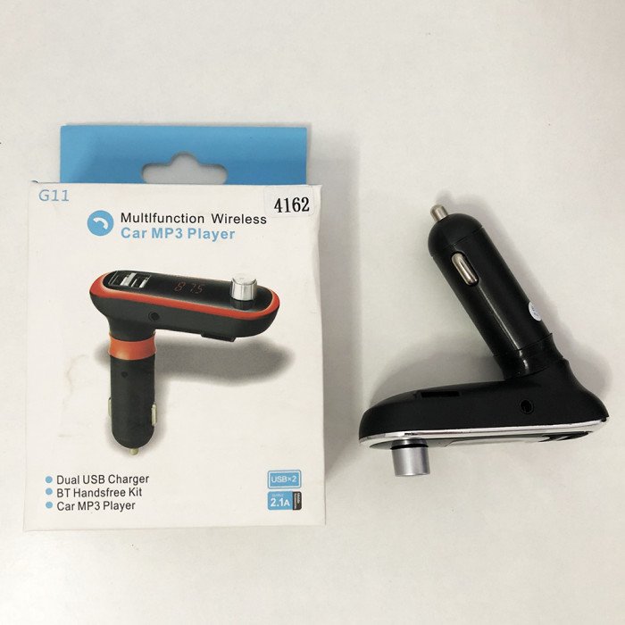 FM Трансмітер в машину SmartUS G11 BT ФМ модулятор автомобільний. Колір: срібло