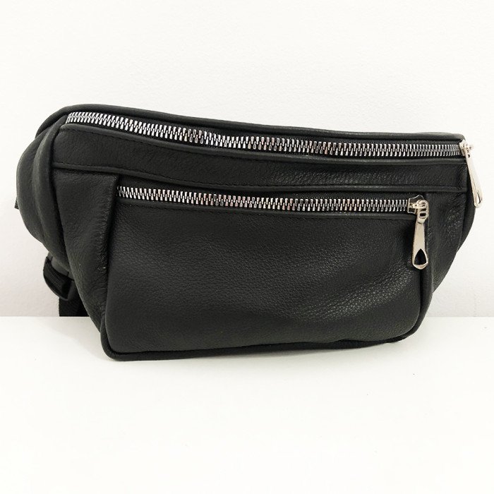 Бананка з натуральної шкіри. Відмінна якість сумки на пояс. Модель: 74132