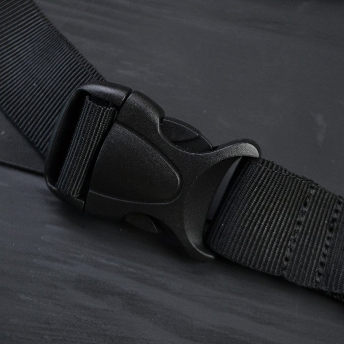 Бананка з натуральної шкіри, сумка чоловіча-жіноча барсетка чорна сумочка