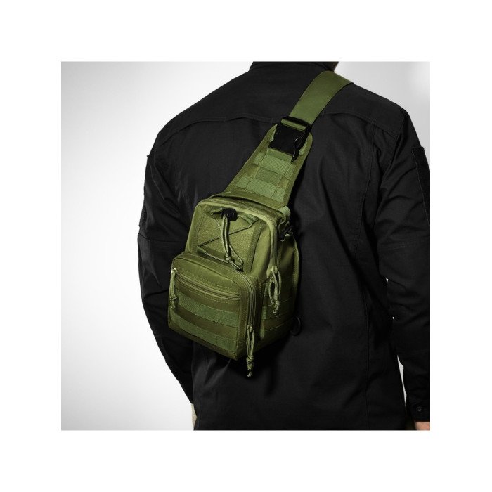 Чоловіча тактична сумка барсетка, сумка чоловіча нагрудна тактична, Нагрудна сумка кобура