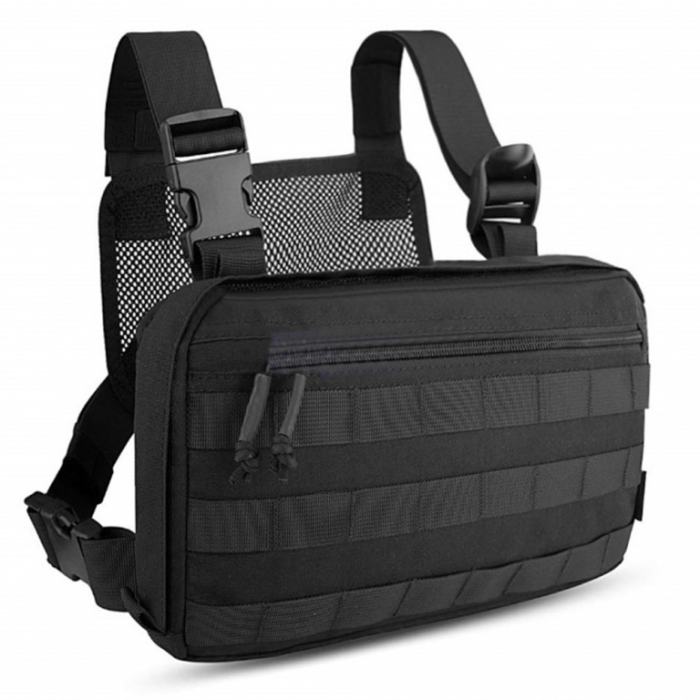 Чоловіча тактична сумка барсетка, Армійська сумка через плече, Нагрудна сумка тактична тканинна
