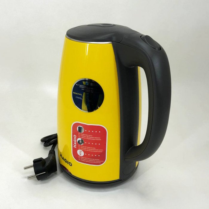 Електрочайник MAGIO MG-976, маленький електрочайник, гарний електричний чайник, електронний чайник