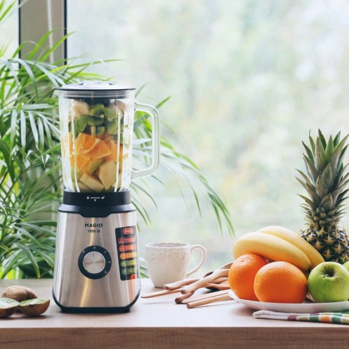 Блендер стаціонарний MAGIO МG-651, Електричний блендер для кухні, блендер для молочних коктейлів