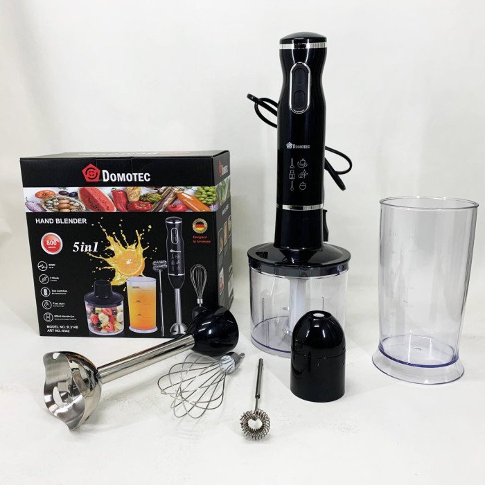 Блендер Domotec R.314B занурювальний 5 в 1800 Вт