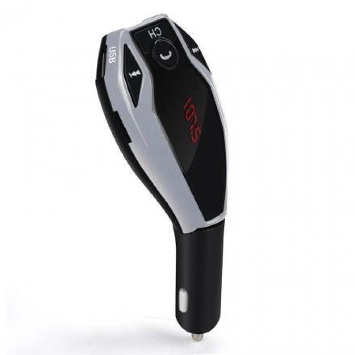 Автомобільний трансмітер FM MOD. X7 BT модулятор Bluetooth Золотий, ФМ модулятор у машину. Колір: срібло