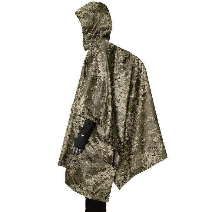 Дощовик пончо, Тактичний дощовик пончо, Пончо ЗСУ, Дощовик пончо, Пончо водонепроникне
