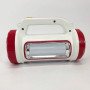 Ліхтар кемпінговий з сонячною панеллю 5158-LED-COB power bank, кемпінговий ліхтар-лампа. Колір: червоний