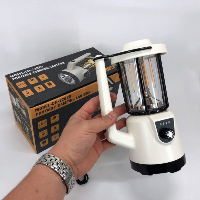 Кемпінговий ручний ліхтар CH-22020 (LM+COB)+Power bank+Type-C+2 режими (плавне регулювання)