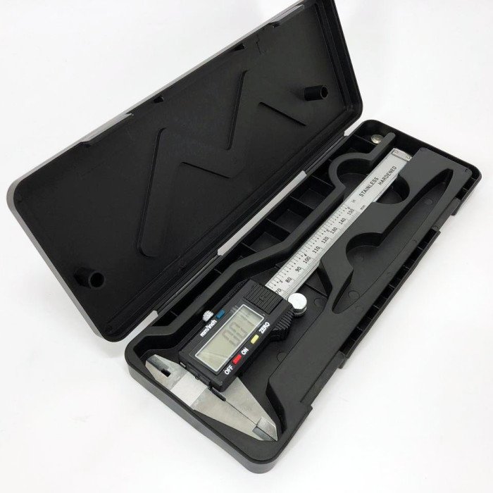 Штангенциркуль цифровий 150мм, Штангенциркуль з електронною системою вимірювань, Мікрометр в кейсі