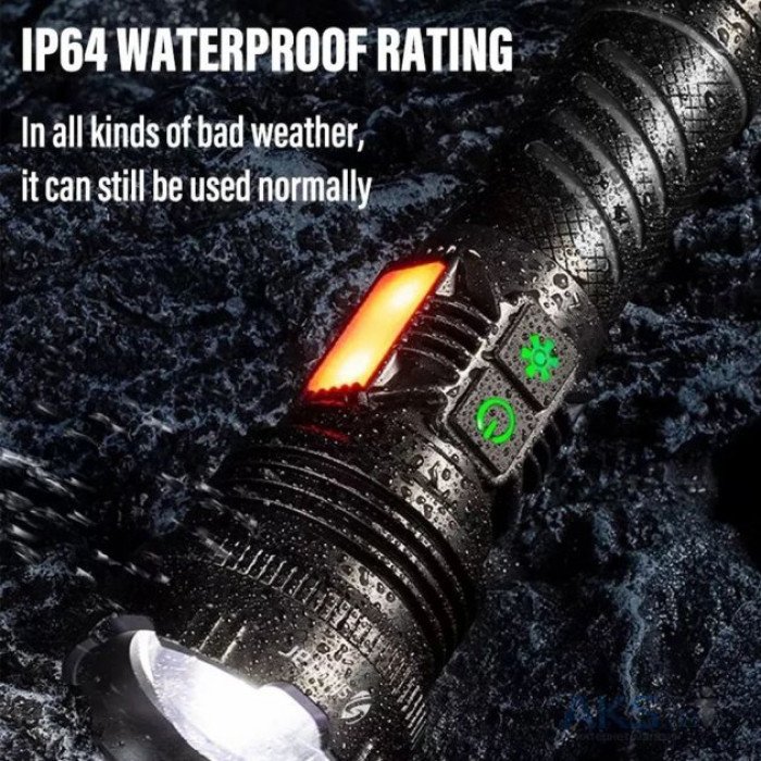 Професійний тактичний ручний ліхтар Police BL-A93-GT200+COB(white+red+blue) 2 режими роботи