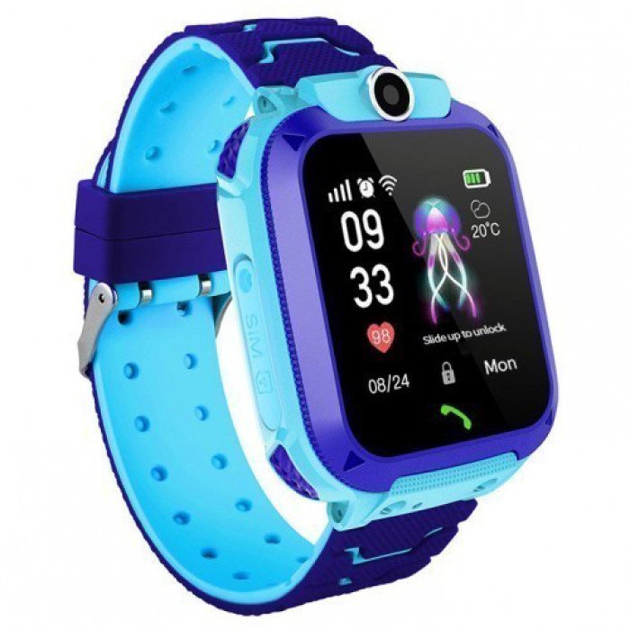 Дитячий Смарт Годинник Smart Baby Watch Q12 SIM /Bluetooth /LBS/GPS. Колір: блакитний