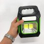 Портативний ліхтар лампа JY-978B акумуляторний із сонячною панеллю + Power Bank. Колір: зелений