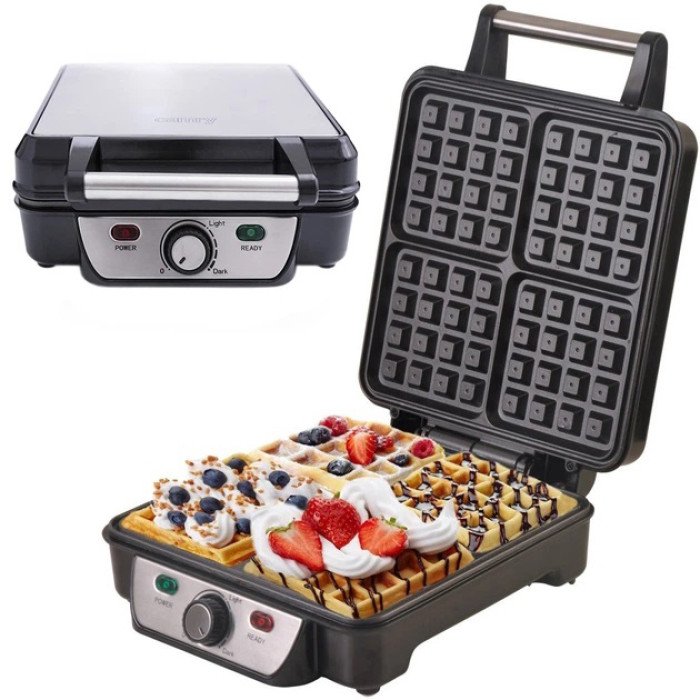 Вафельниця електрична Camry CR 3025 1500Вт для бельгійських віденських вафель з терморегулятором 4 форми