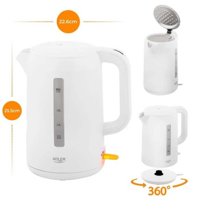 Електричний чайник Adler AD 1386 2.2л 2200Вт