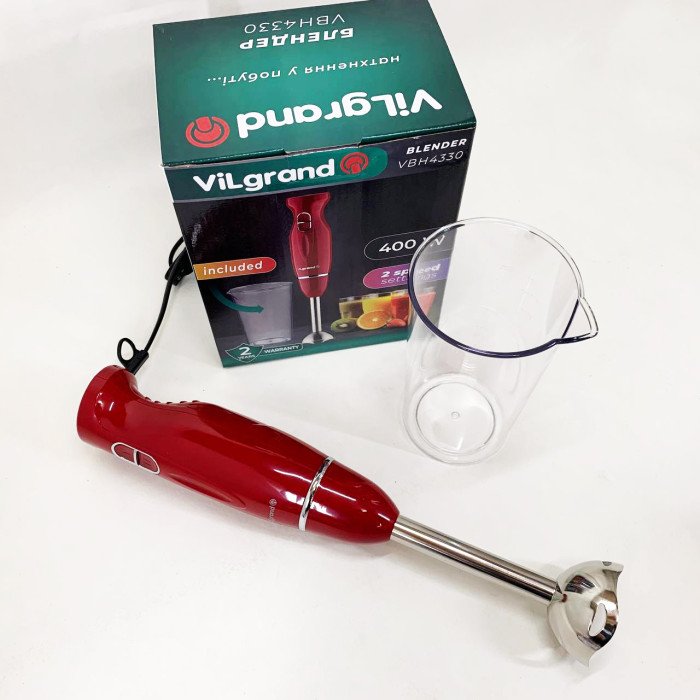 Блендер ViLgrand VBH4330. Колір: червоний