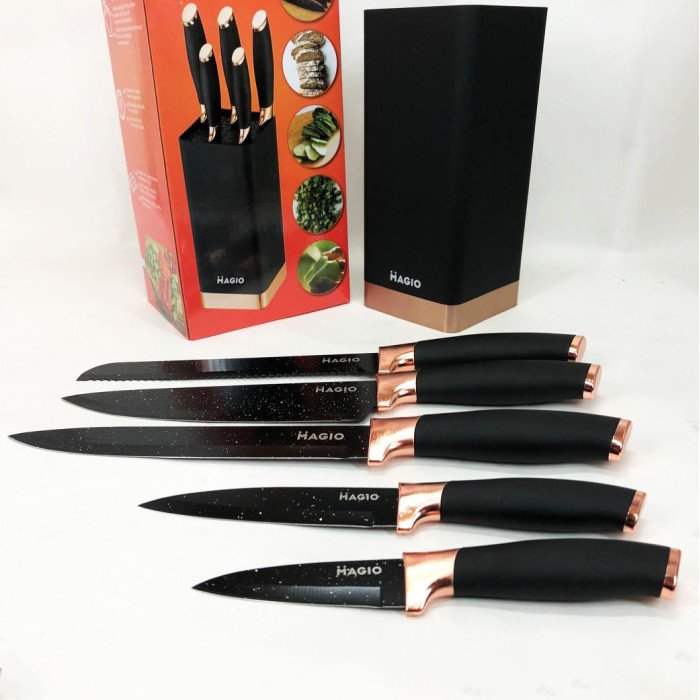 Універсальний кухонний ножовий набір Magio MG-1092 5 шт, набір ножів для кухні, набір кухонних ножів