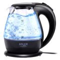 Чайник електричний скляний Adler AD 1224 1.5л 1850Вт