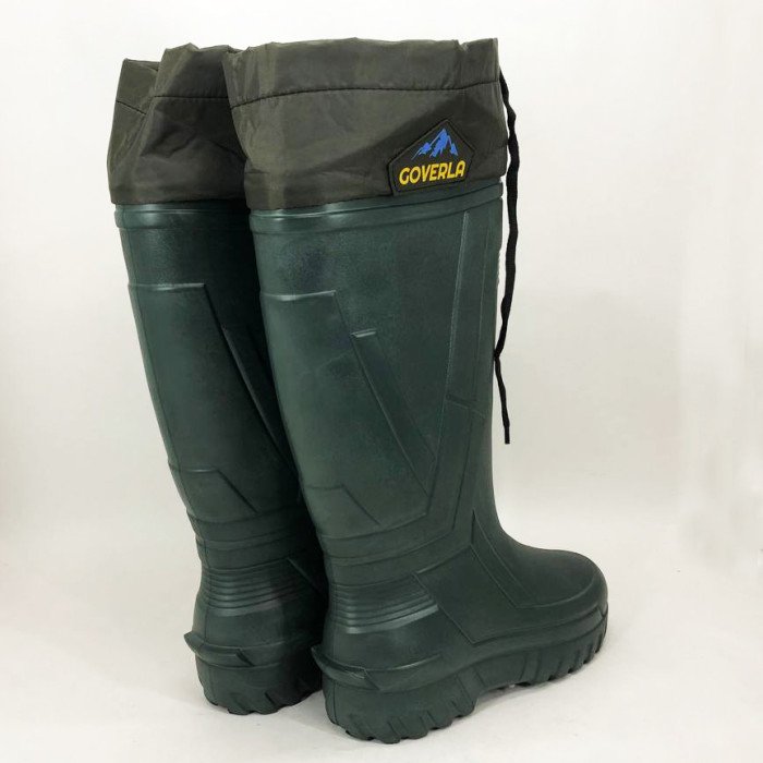 Чоботи якісні утеплені гумові високі. Розмір 44, гумові чоботи чоловічі робітники