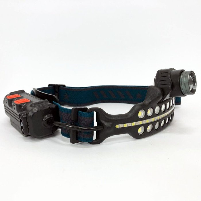 Ліхтар налобний BL-W690-LTS+SMD white+red сенсорний (з датчиком руху), світлодіодний налобний ліхтарик