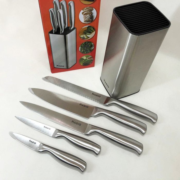 Універсальний кухонний ножовий набір Magio MG-1094 5 шт, кухарські кухонні ножі набір