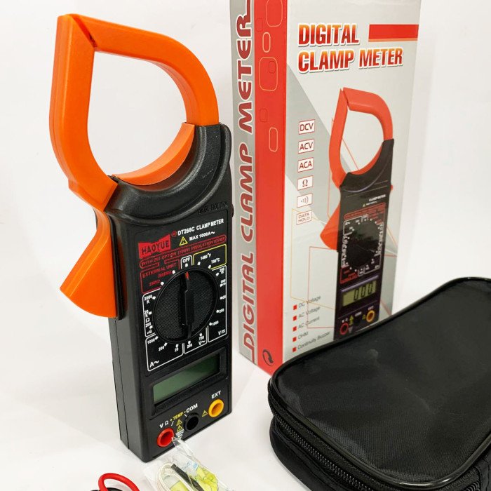 Цифровий кліщовий мультиметр HAOYUE DT266C з термопарою, чохлом та щупами