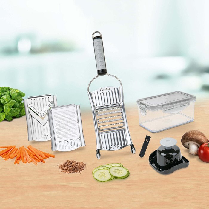 Універсальна овочерізка кухонний рубанок Овочерізка Nicer Dicer SPEED, ручна овочерізка мультислайсер