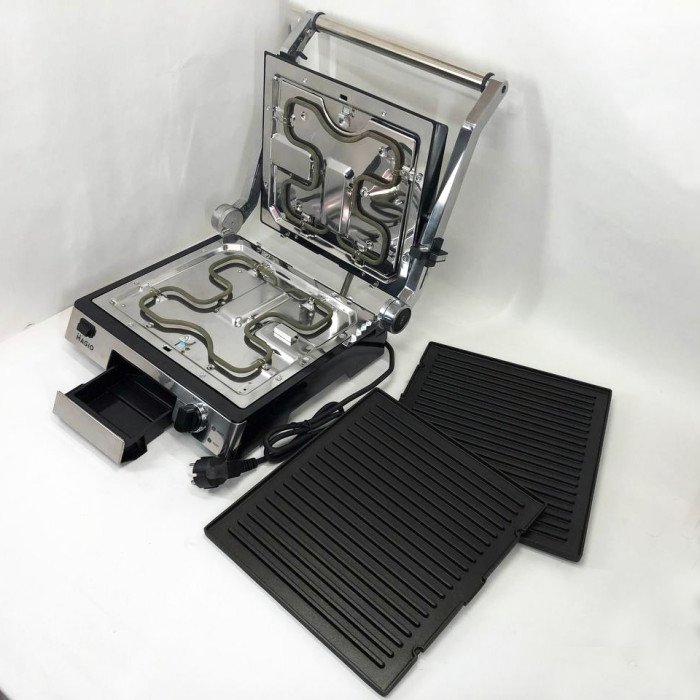 Електрогриль-барбекю електричний Magio МG-372 Антипригарне покриття 2200W, домашній гриль для шаурми