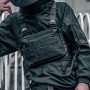 Сумка через плече військова, Нагрудна чоловіча сумка тактична тканинна, Сумка тактична наплічна