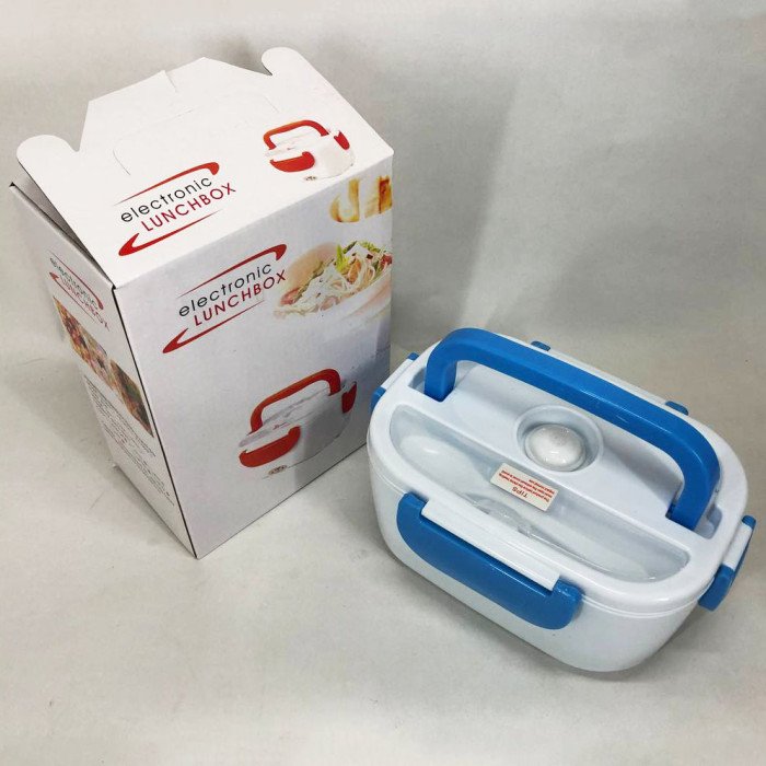 Ланч бокс електричний із підігрівом Lunch Heater 220 V Pro, ланч бокс від мережі. Колір: синій