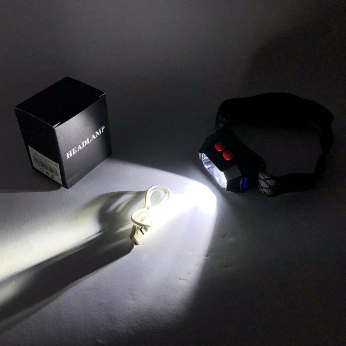 Ліхтар налобний акумуляторний PLD-SL02-XPG, Налобний прожектор, Потужний ліхтар для риболовлі