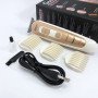 Машинка для стрижки волосся Gemei GM-6113 акумуляторна, чоловіча машинка для гоління. Колір: золотий
