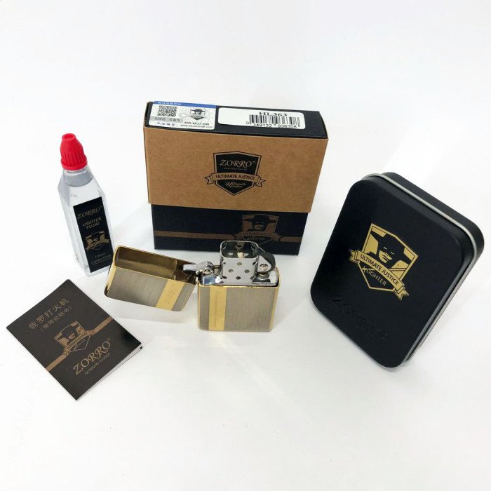 Запальничка бензинова Zorro HL-363, запальничка подарунок на день народження, незвичайна запальничка