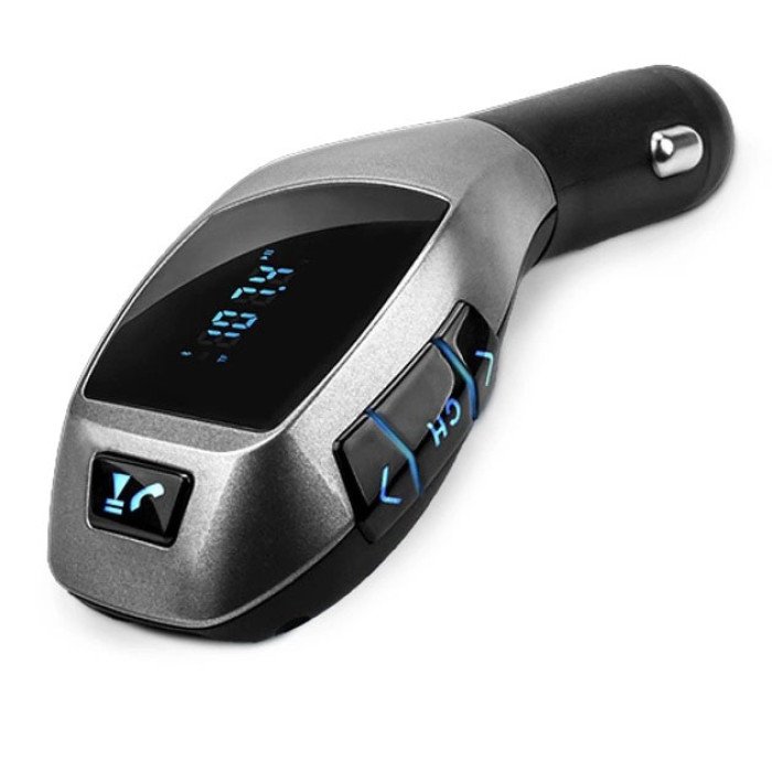 Автомобільний bluetooth fm модулятор X5 ВТ для автомагнітоли, mp3/фм трансмітер з дисплеєм