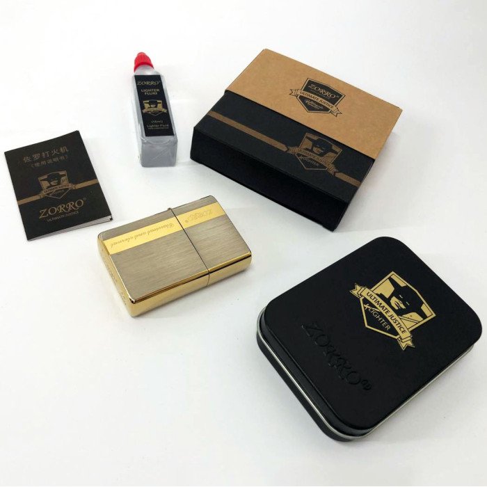 Запальничка бензинова Zorro HL-363, запальничка подарунок на день народження, незвичайна запальничка