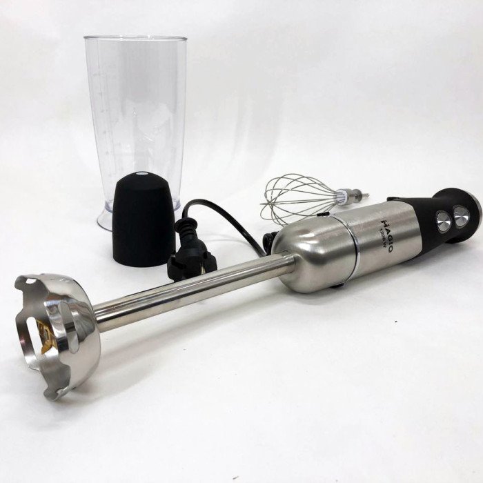 Блендер занурювальний 3в1 Magio MG-645 1200 Вт, міксер блендер ручний, блендер для молочних коктейлів