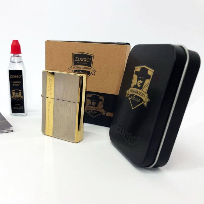 Запальничка бензинова Zorro HL-363, запальничка подарунок на день народження, незвичайна запальничка