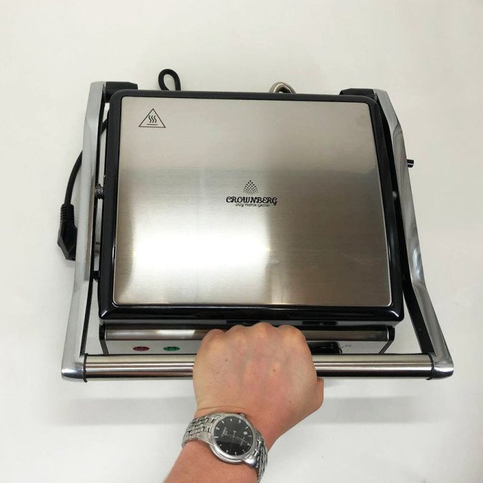 Гриль Crownberg Cb-1041 2000Вт Електричний Притискний З Терморегулятором